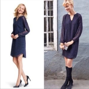 CAbi navy blue tunic dress XL